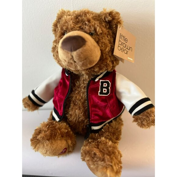 Gund Bloomingdale's Little Brown Bear Red White Varsity Jacket Plush Stuffed '17 - Picture 9 of 11